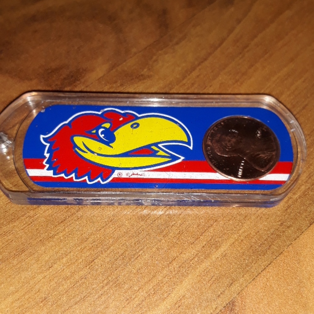 Universityof Kansas Jayhawks Lucky Penny keychain